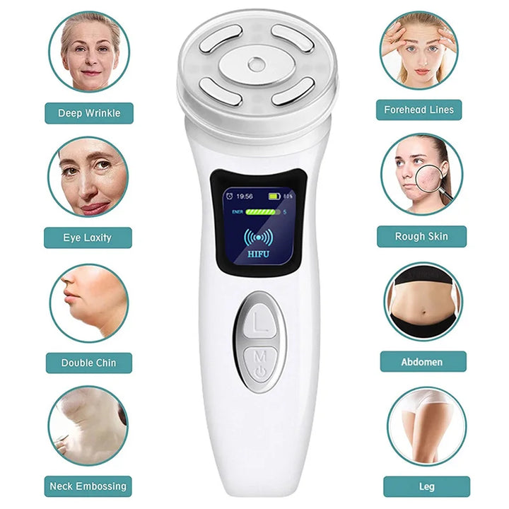 Lifting Machine 4 In 1 Ultrasound Anti-aging Facial Massager Skin Tightening Skincare Device