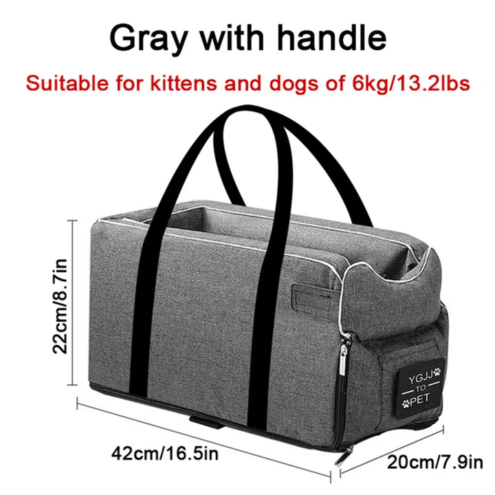 Portable Bed for Cats and Dogs  Safety Seat with Central Control for Car
