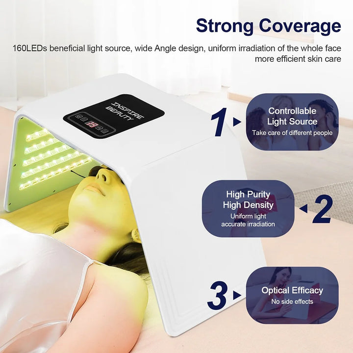 Photon LED Face Mask 7 Colors Nano Spray Beauty Machine Deep Moisturize Skin Care Home Use LED Beauty Mask