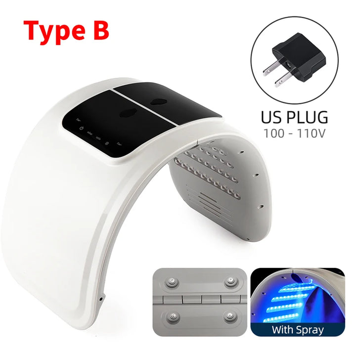 Photon LED Face Mask 7 Colors Nano Spray Beauty Machine Deep Moisturize Skin Care Home Use LED Beauty Mask