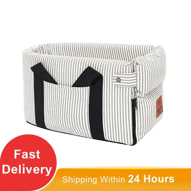 Portable Bed for Cats and Dogs  Safety Seat with Central Control for Car