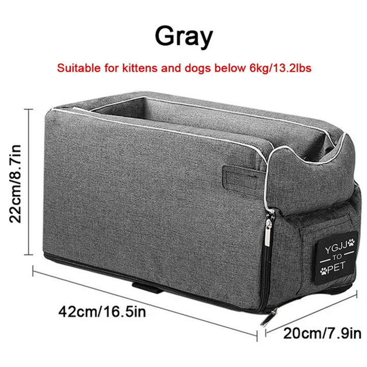 Portable Bed for Cats and Dogs  Safety Seat with Central Control for Car