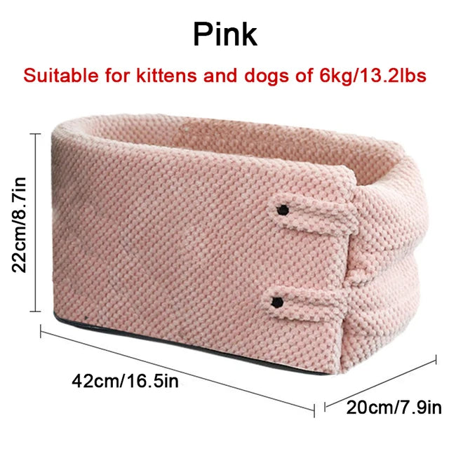 Portable Bed for Cats and Dogs  Safety Seat with Central Control for Car