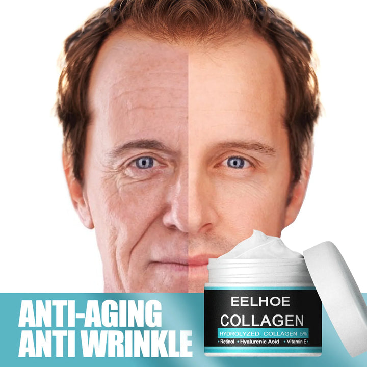 EELHOE Vitamin E Moisturizing Cream Man Improve Rough Dry Skin Tightening Nourishing Retinol Rejuvenate the Face Cream Man 50g