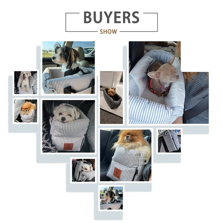 Portable Bed for Cats and Dogs  Safety Seat with Central Control for Car