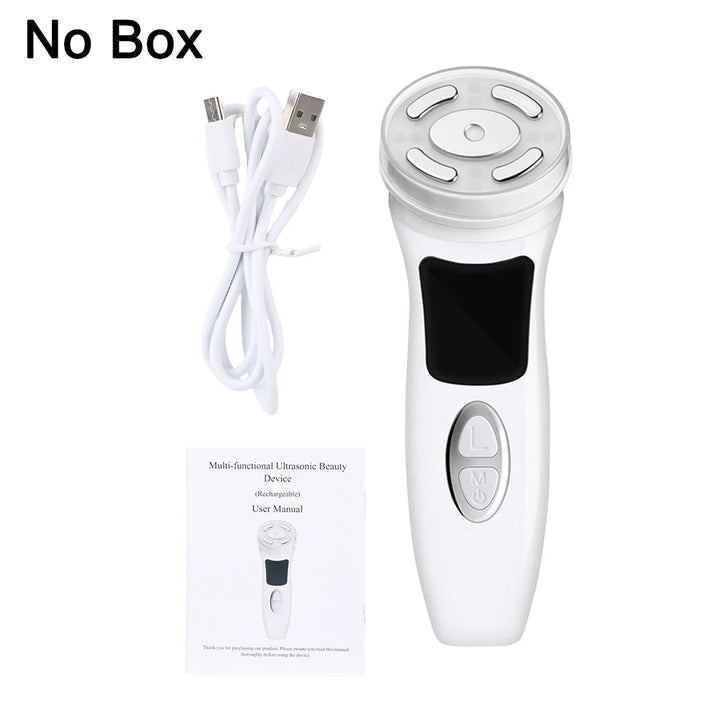Lifting Machine 4 In 1 Ultrasound Anti-aging Facial Massager Skin Tightening Skincare Device