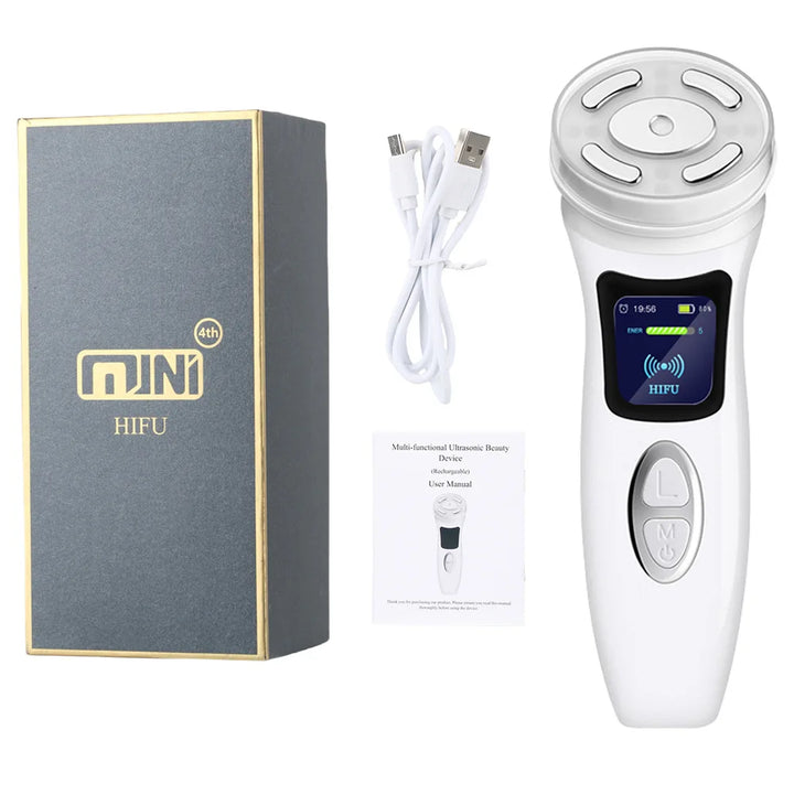 Lifting Machine 4 In 1 Ultrasound Anti-aging Facial Massager Skin Tightening Skincare Device