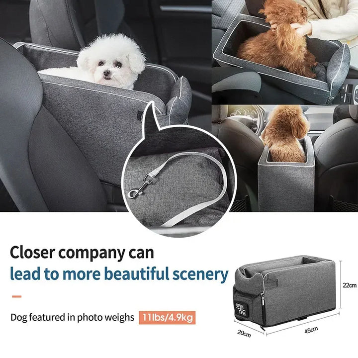 Portable Bed for Cats and Dogs  Safety Seat with Central Control for Car
