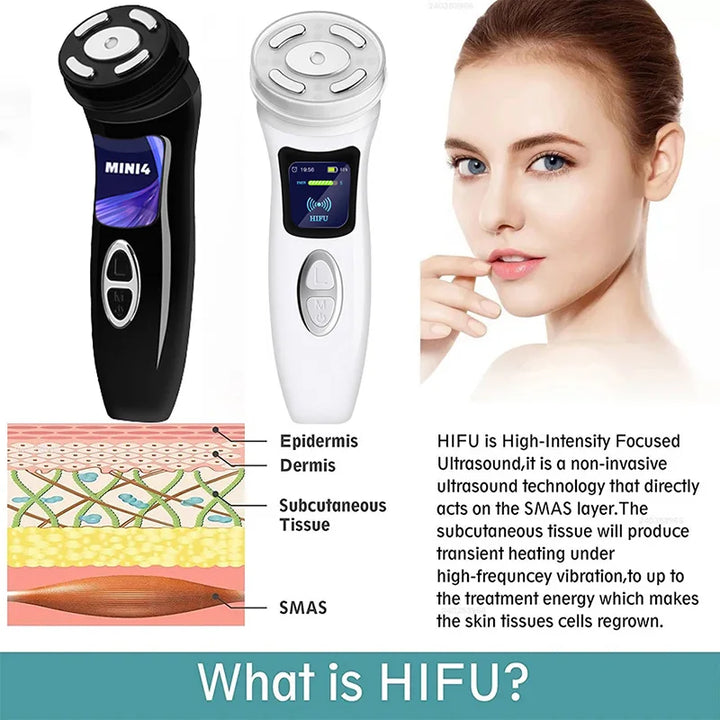 Lifting Machine 4 In 1 Ultrasound Anti-aging Facial Massager Skin Tightening Skincare Device