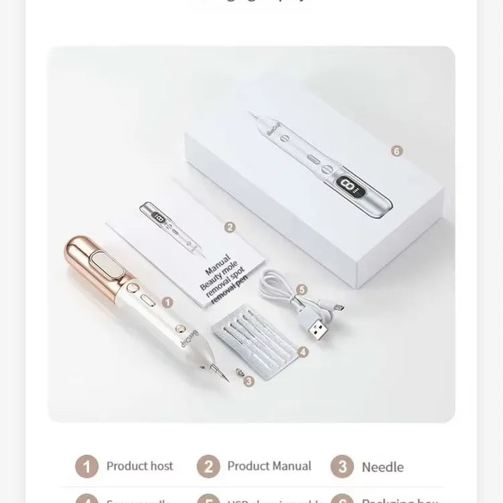 Laser Plasma Pen Laser Cosmetic Pen Home Beauty Rejuvenation Instrument Electric Microneedle Lonized Carbonization Technology
